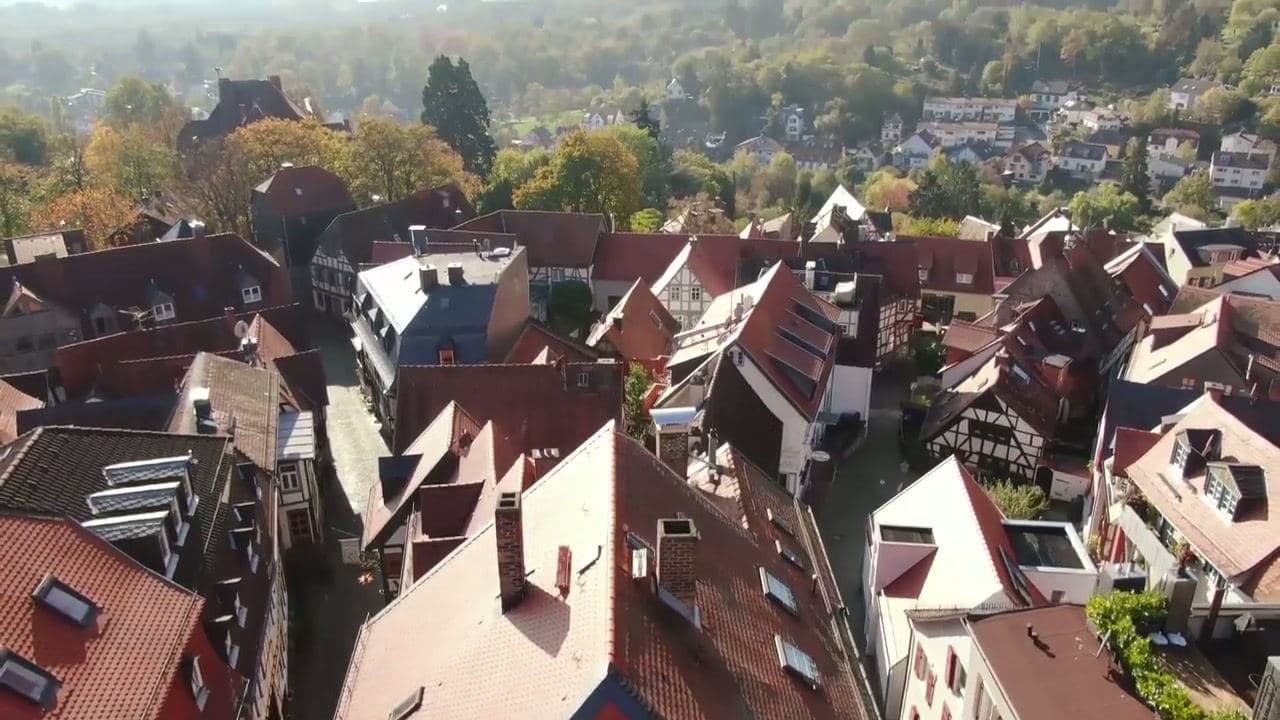 Blick über die Altstadt von Kronberg im Taunus